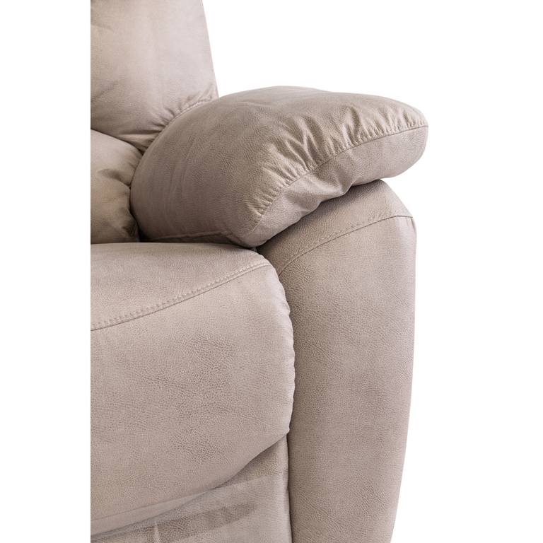 Yvette Fabric Electric Recliner Armchair Natural