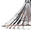 Ardeche 1 Light Large Pendant Polished Chrome/Glass close view picture of the glass shade
