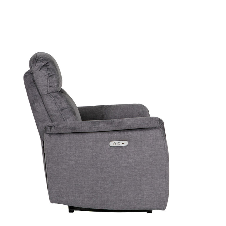 Mortimer Electric Recliner Chair Vogue 16 Graphite Nett