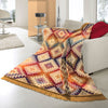 Cotton Rich Ikat Diamond Throw 140X180cm Multi life style picture