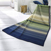 Cotton Rich Ombre Stripe Throw 140X180cm Green life style picture