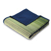 Cotton Rich Ombre Stripe Throw 140X180cm Green machine washing available