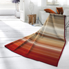 Cotton Rich Ombre Stripe Throw 140X180cm Terracotta life style picture