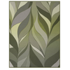 Cotton Rich Oversized Leaf Throw 140X180cm Green picture on the white background