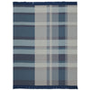 Cotton Rich Oversized Check Throw 140X180cm Blue - Soft Furnishings Decor
