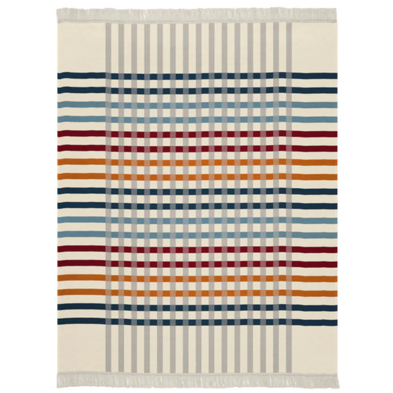 Cotton Rich Picknick Check Throw 140X180cm Multi - Soft Blanket Decor
