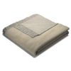 Cotton Rich Texture Semi Plain Throw 140X180cm Natural picture on the white background