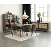 Barrali Glass Cabinet Smoked Oak in Scandinavian style