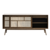 Barrali Sideboard Smoked Oak with a slide doors and ample storage