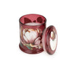 Home accessories scented candles with floral print


