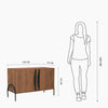 Compact Cleo Two Door Cabinet
