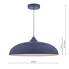 Elegant pendants for modern interiors – Kaelan Pendant Blue

