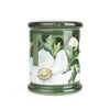 Luxury candles white poppy & sage candle in a glass jar

