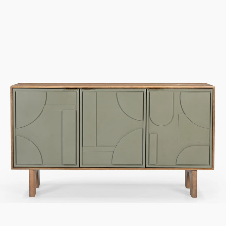 Pixel Three Door Cabinet