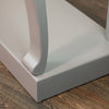Scroll Mink 130cm Console Table solid wooden base