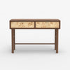 Urban Burl Two Drawer Console Table front view