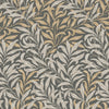 William Morris Willow Bough Charcoal wallpaper with trailing leaves