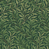 William Morris Willow Bough Deep Green wallpaper with trailing leaves