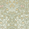 William Morris Blackthorn Sage wallpaper featuring floral design