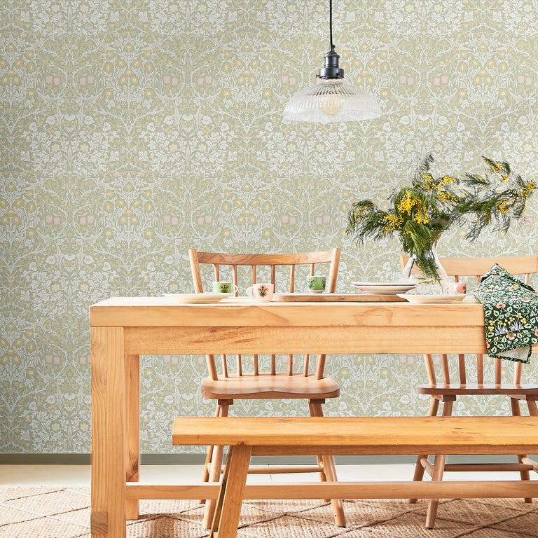 William Morris Wallpaper Blackthorn Sage