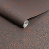 Detailed William Morris Marigold Fibrous Charcoal wallpaper in textured matte
