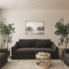 Scatterbox Art Wynton Charcoal Gold life style picture in the living room