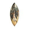 Cushion featuring green tropical design, 43x43cm.