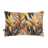 Large green cushion with exotic design, 40x60cm.