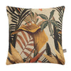 Green tropical scatterbox cushion, 58x58cm.