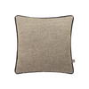 Luxurious black gold cushion with jacquard fabric piping - Demi 43x43cm