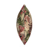 Green jacquard scatter cushion with leaf-inspired design.