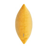 Luxurious scatter pillow in sophisticated matte yellow shade.