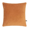 Velvet scatter cushion, 58x58cm, knife edge finish in Bronze.