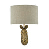 Abby Zebra Wall Light Gold front view picture