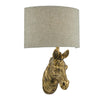 Abby Zebra Wall Light Gold picture with switched off light
