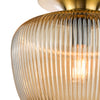 Abrielle Flush Brushed Bronze  close view picture of the shade
