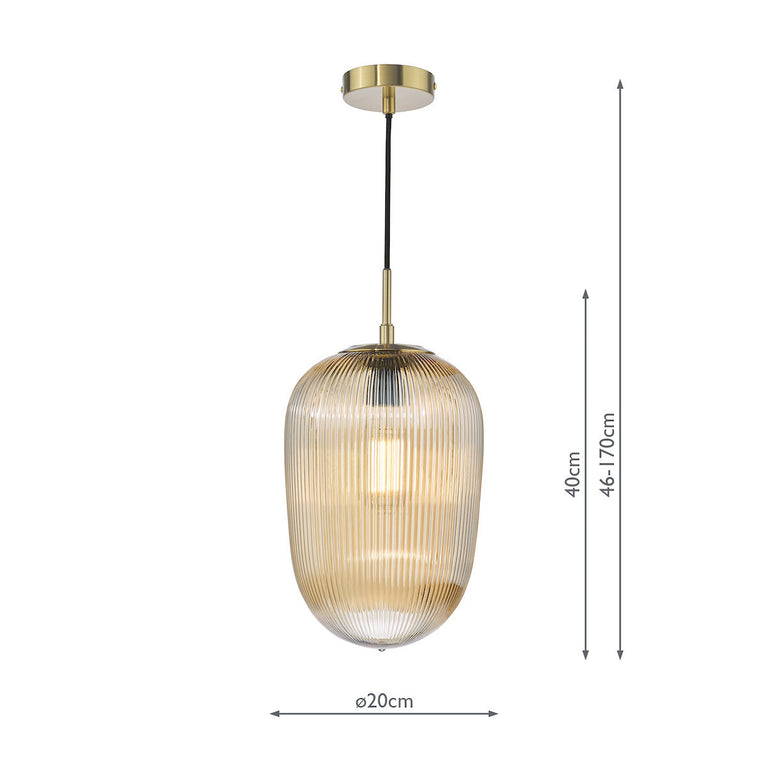 Abrielle Pendant Brushed Bronze - Ceiling Lamp Collection