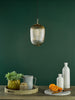 Abrielle Pendant Brushed Bronze life style picture with switched off light