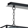 Academy 3 Light Bar Pendant Matt Black close view picture of the fitting