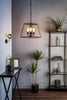 Academy 4 Light Lantern Pendant Matt Black perfect for contemporary interiors