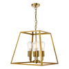 Academy 4 Light Lantern Natural Brass picture on the white background
