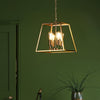 Academy 4 Light Lantern Natural Brass life style picture