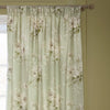 Adele Floral Chenille Curtains Sage life style top view photo