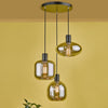 Aiden 3 Light Cluster Pendant Black life style picture