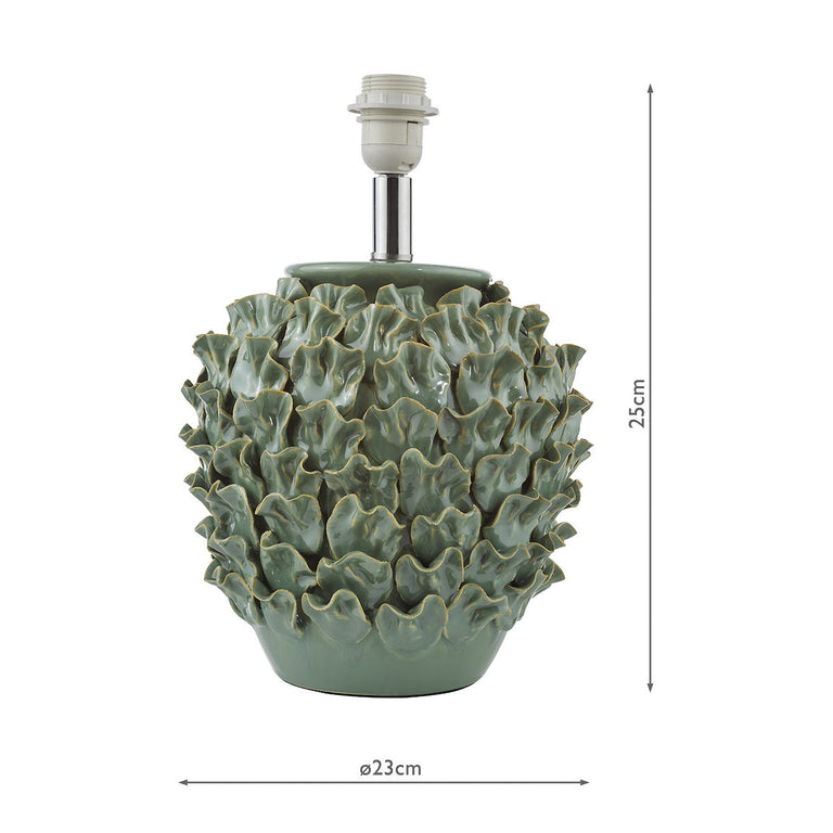 Ailsa Ceramic Table Lamp Green Base - Lighting Collection for Home Decor