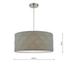 Aisha Easy Fit Pendant Shade perfect for pendants or floor lamps