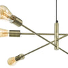 Alana 6 Light Pendant Antique Brass close view picture of the frame