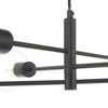 Alana 6 Light Pendant Black close view picture of the frame design