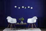 Alana 6 Light Pendant Black with adjustable height