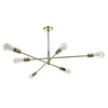 Alana 6 Light Pendant Polished Gold picture on the white background